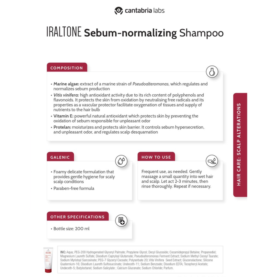 Iraltone Sebum-normalizing Shampoo